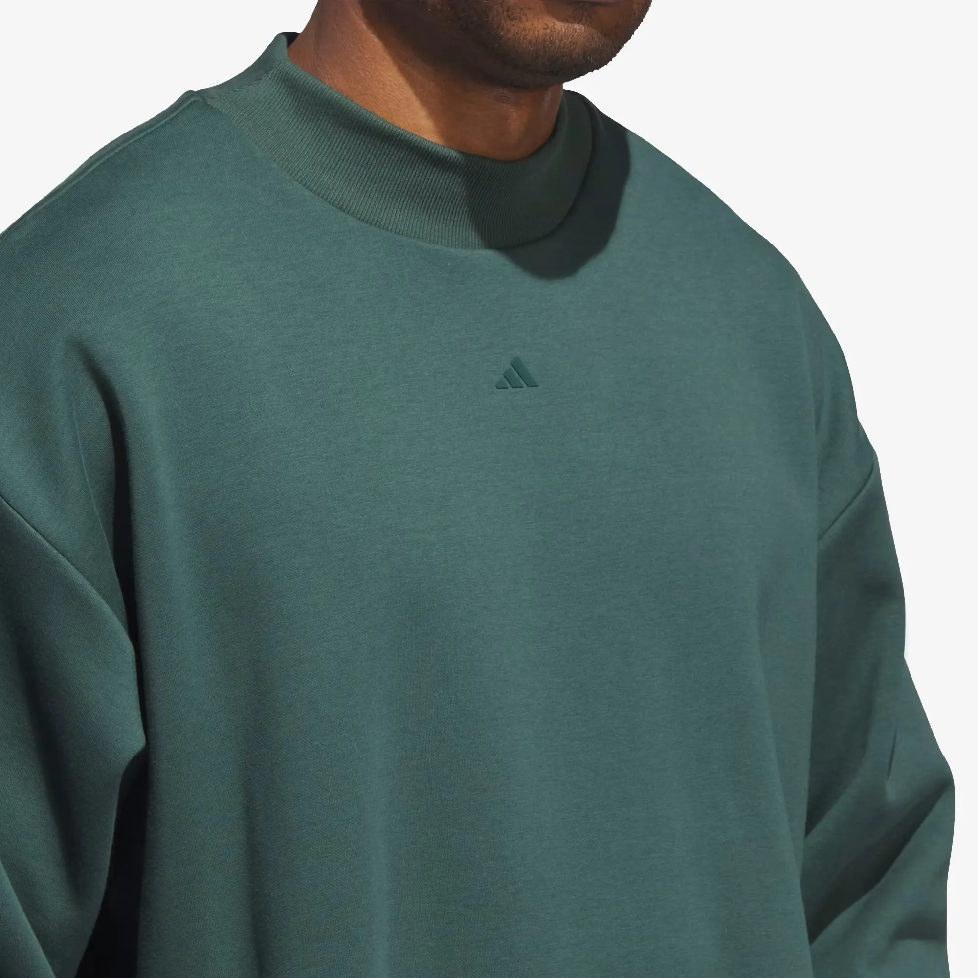 Adidas Originals | BASKETBALL CREW SWEATSHIRT  { MINERAL GREEN