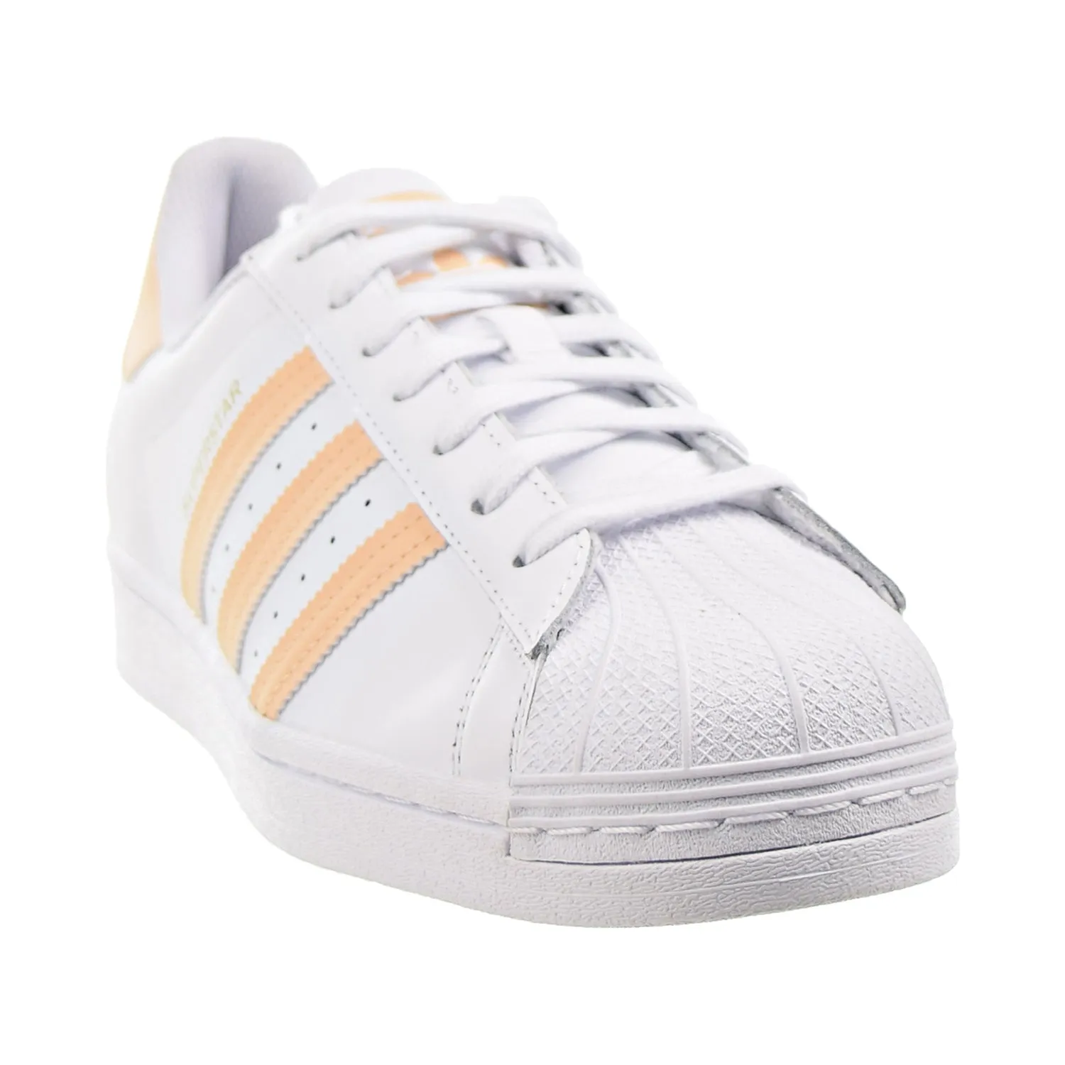 Adidas Superstar Men's Shoes Cloud White-Glow Orange