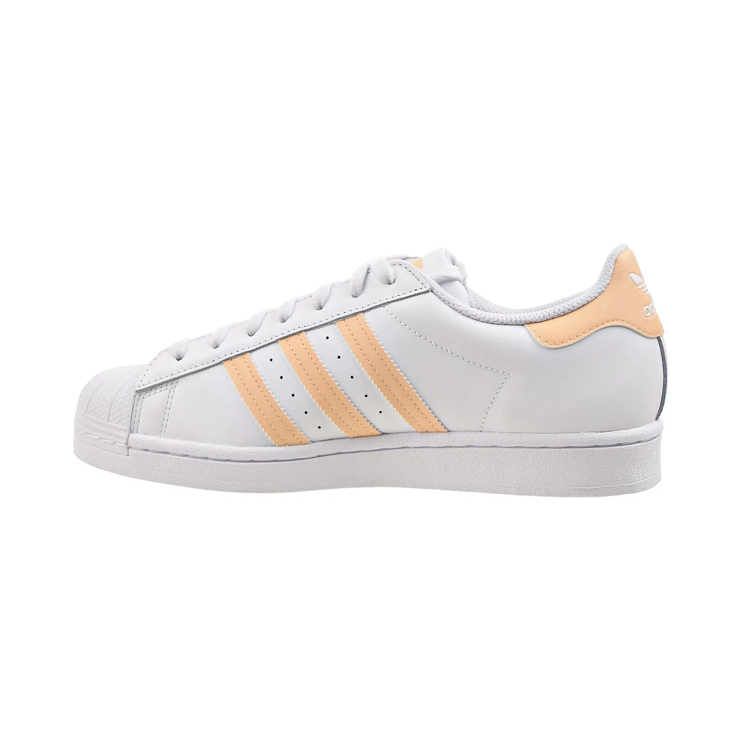 Adidas Superstar Men's Shoes Cloud White-Glow Orange