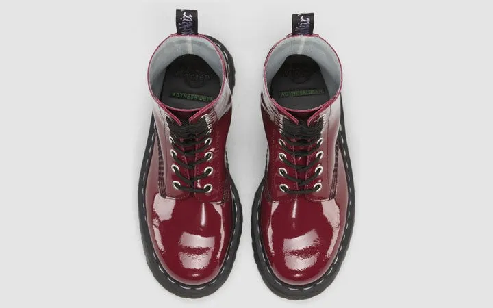 AGGY 1490 CHERRY RED PATENT PLATFORM BOOT