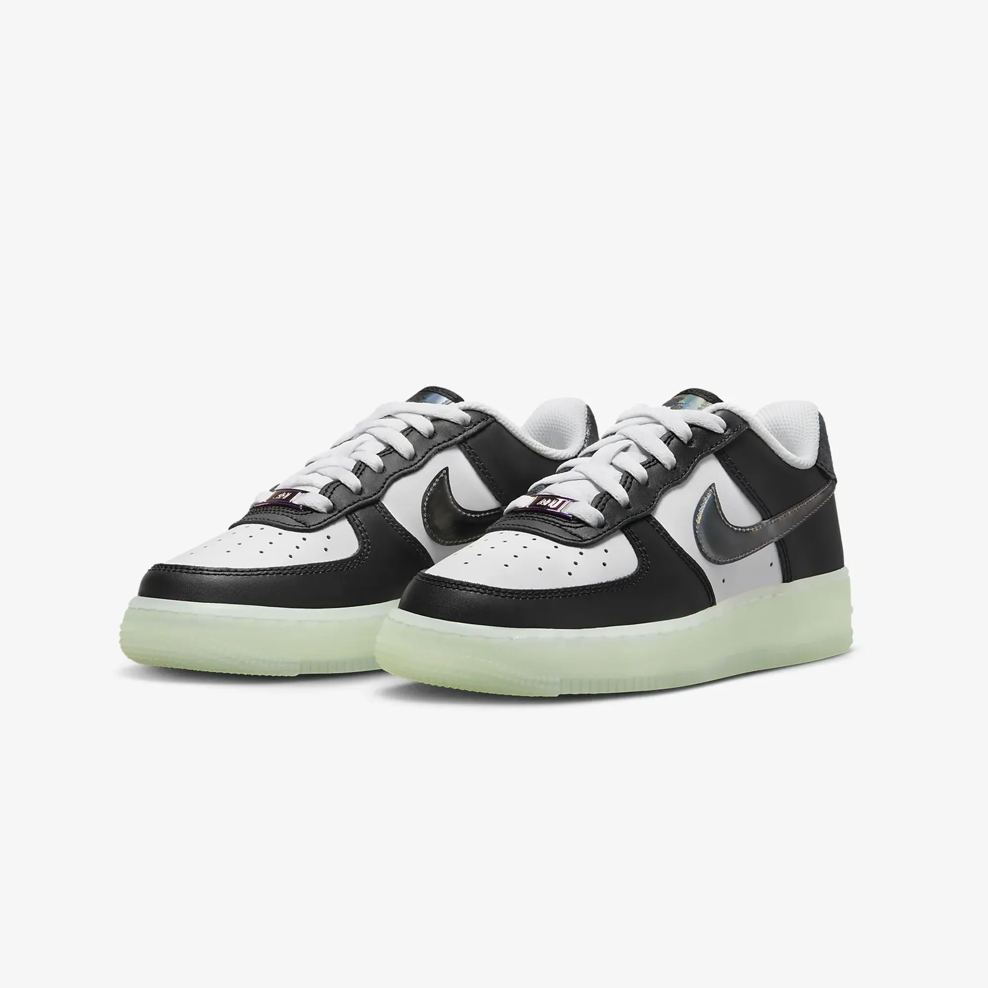 AIR FORCE 1 LV8 (GS) 'WHITE/BLACK-VAPOR GREEN'