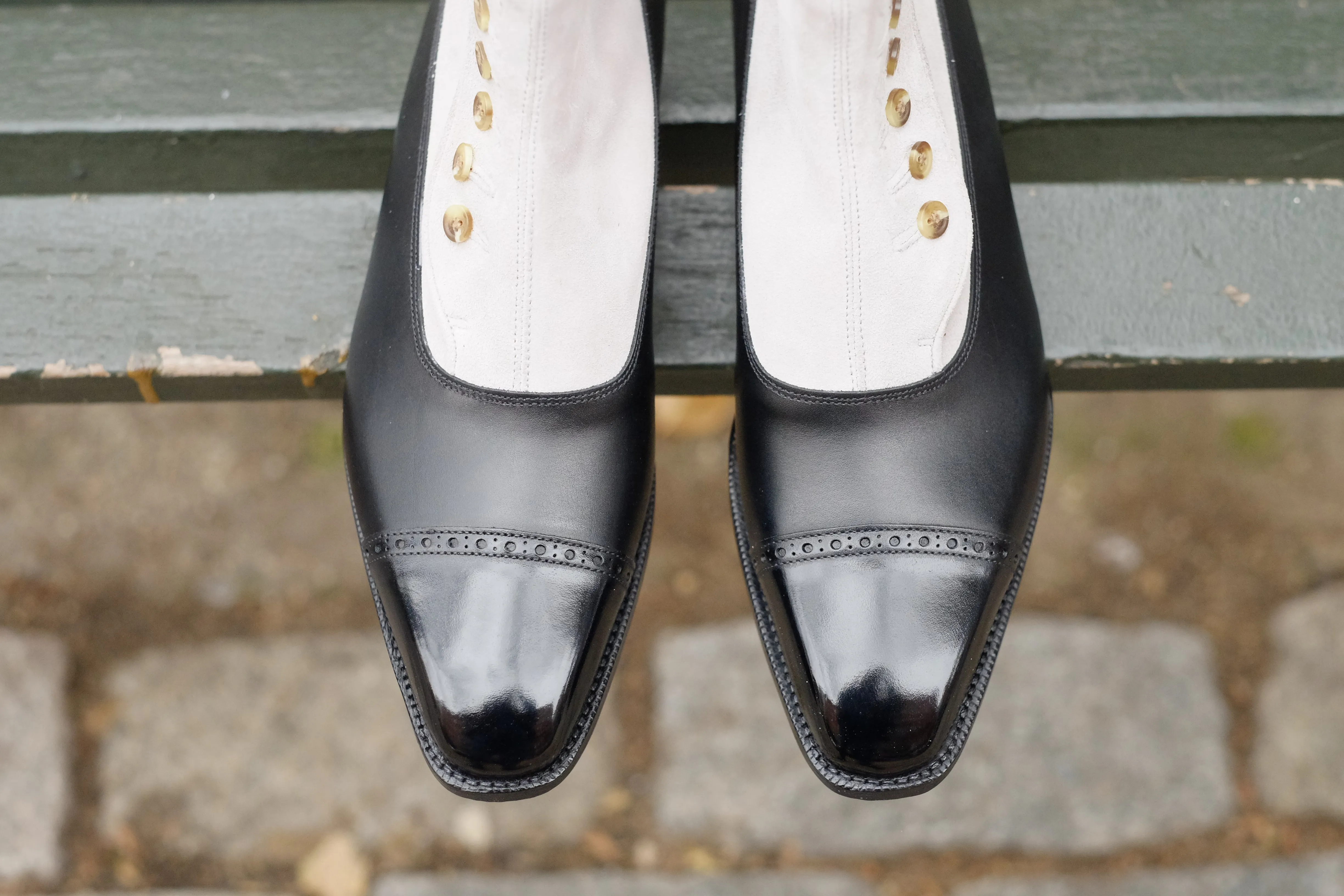 Ascot - Black Calf / Pearl Suede