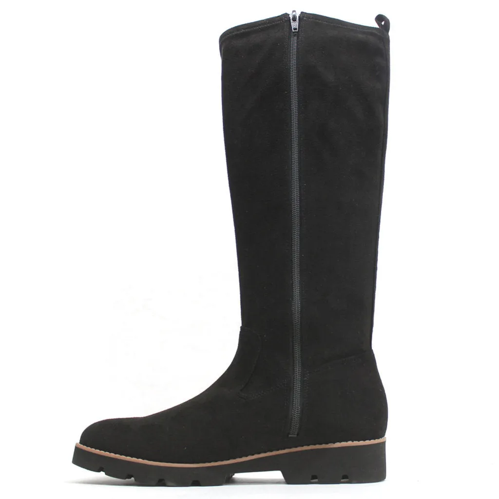 Ashburn Suede Textile Women's Calf Length Boots