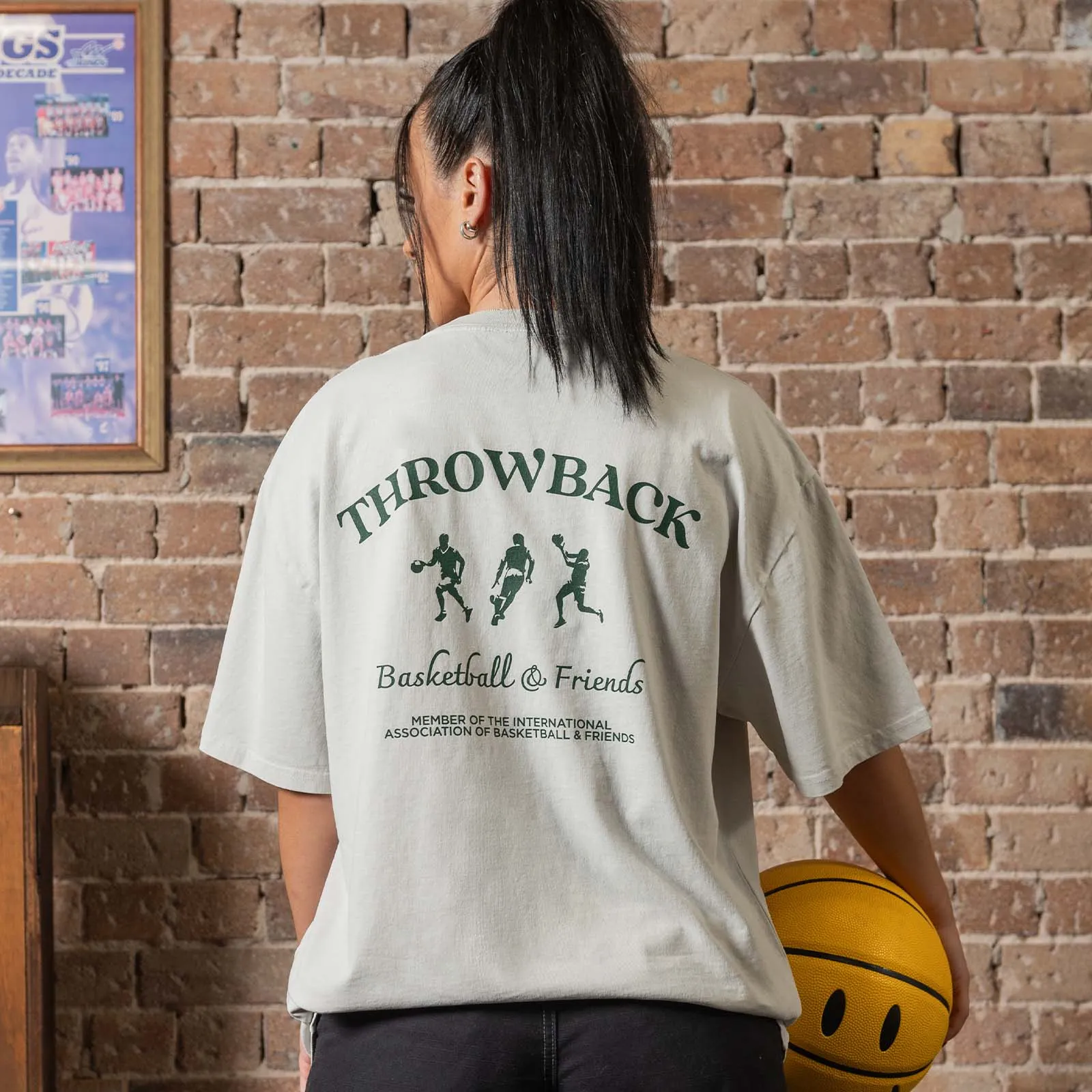 Basketball & Friends International Tee - Faded Bone