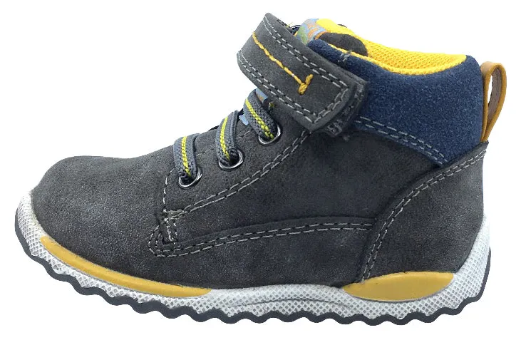 Beeko Crawford II Grey Bootie Suede Hook and Loop for Boy's