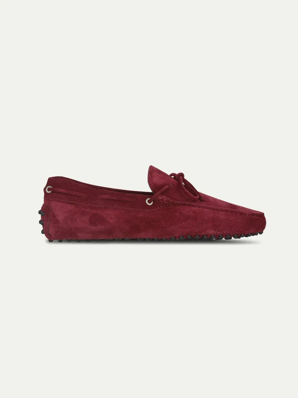 Burgundy Suede Driving Shoes