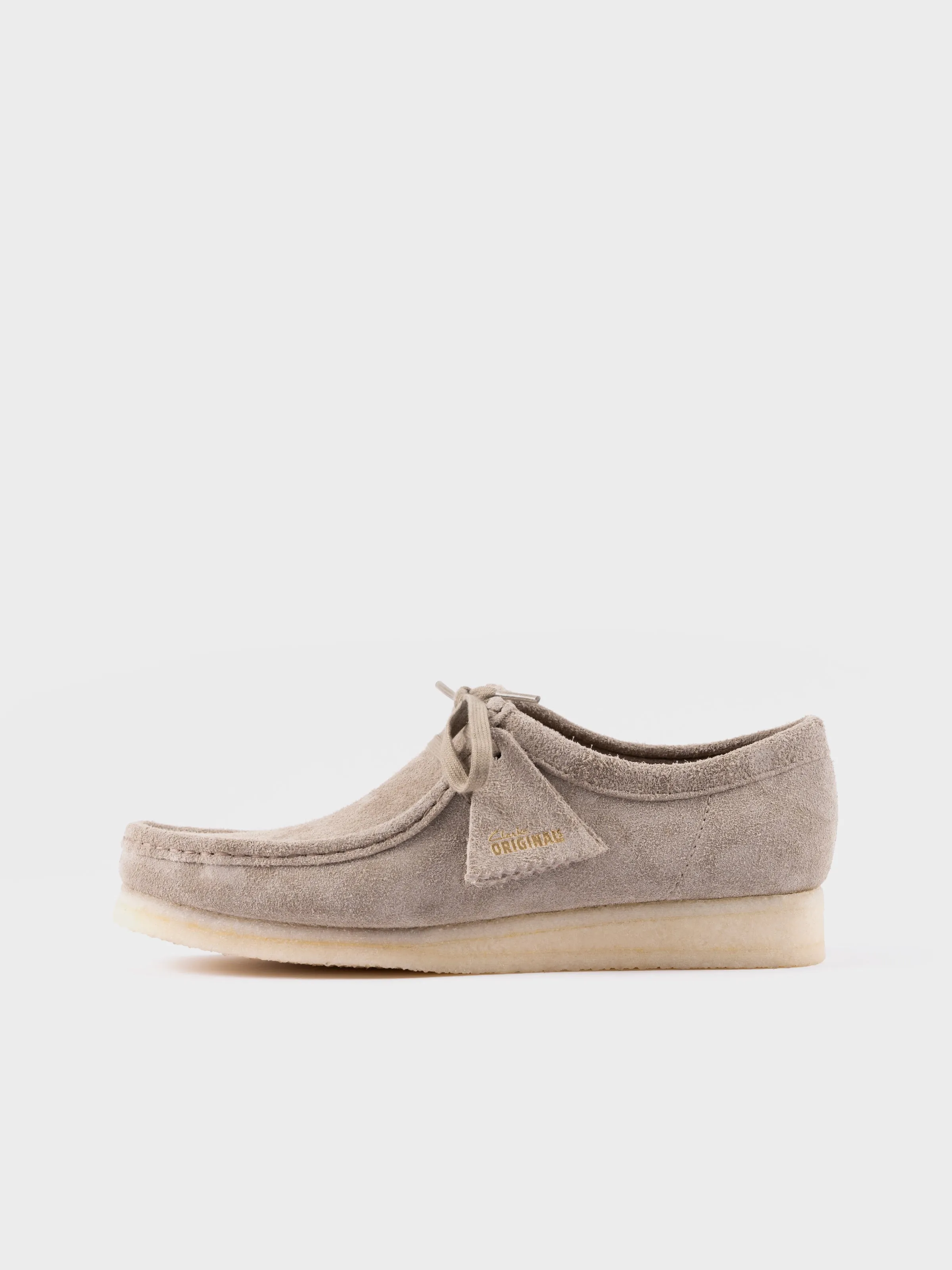 Clarks Originals Wallabee Boots - Pale Grey Suede