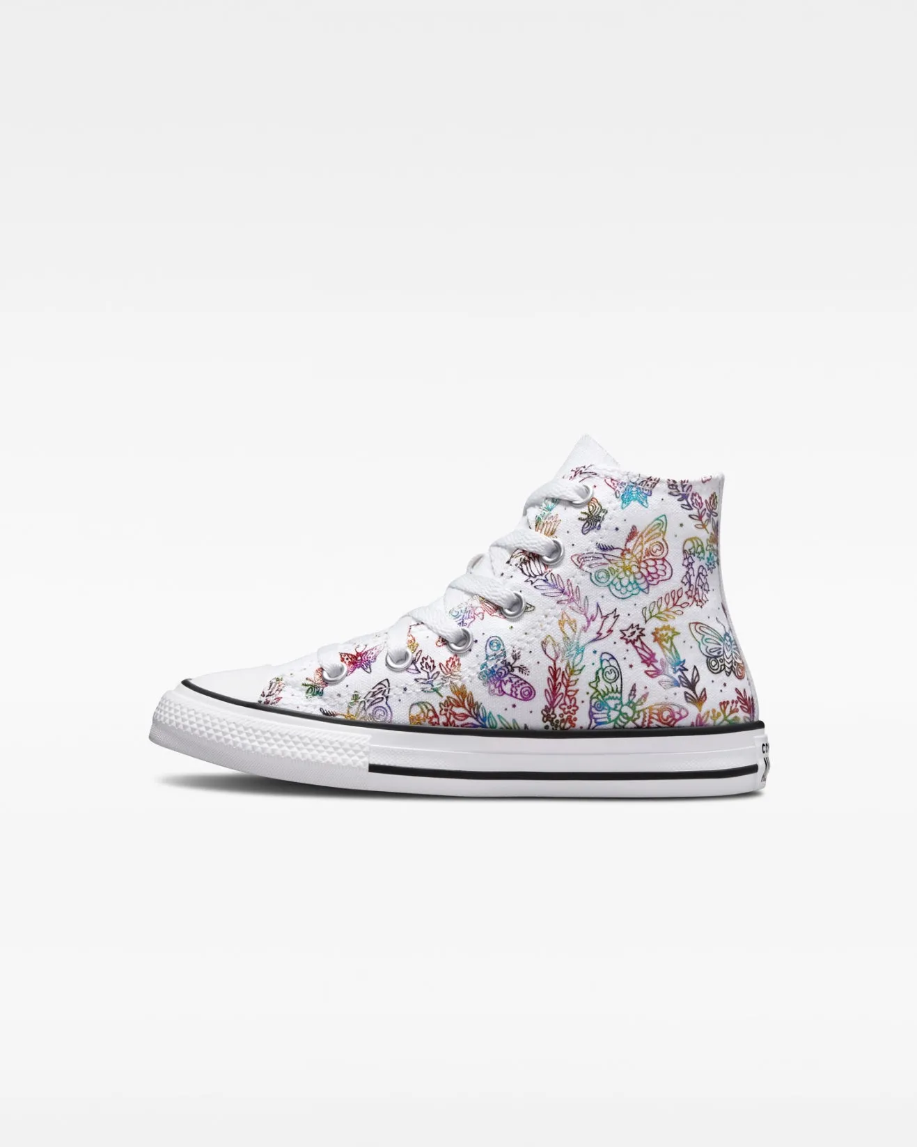 Converse Kids Chuck Taylor All Star Butterfly Shine Junior High Top