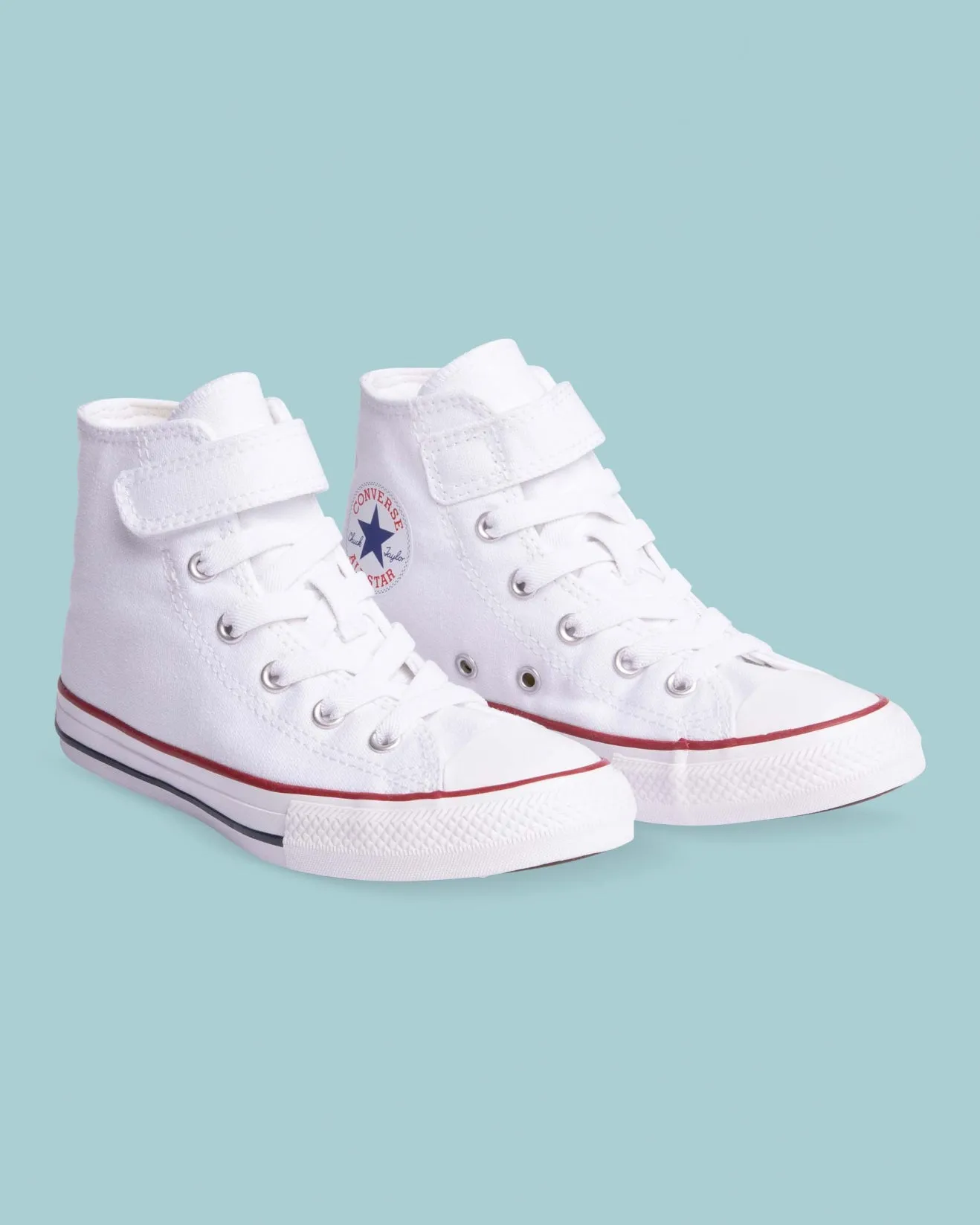 Converse Kids Chuck Taylor All Star Easy On 1V Junior High Top White