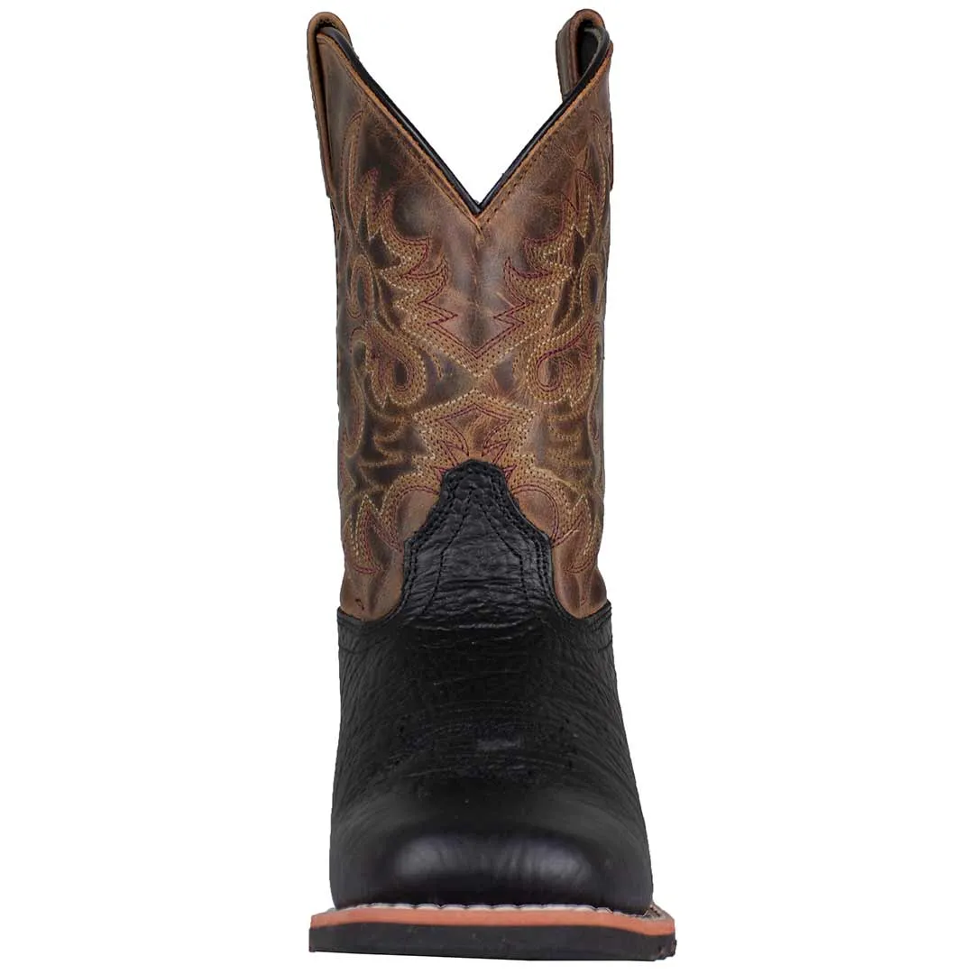 Dan Post Boys' Little River Square Toe Cowboy Boots