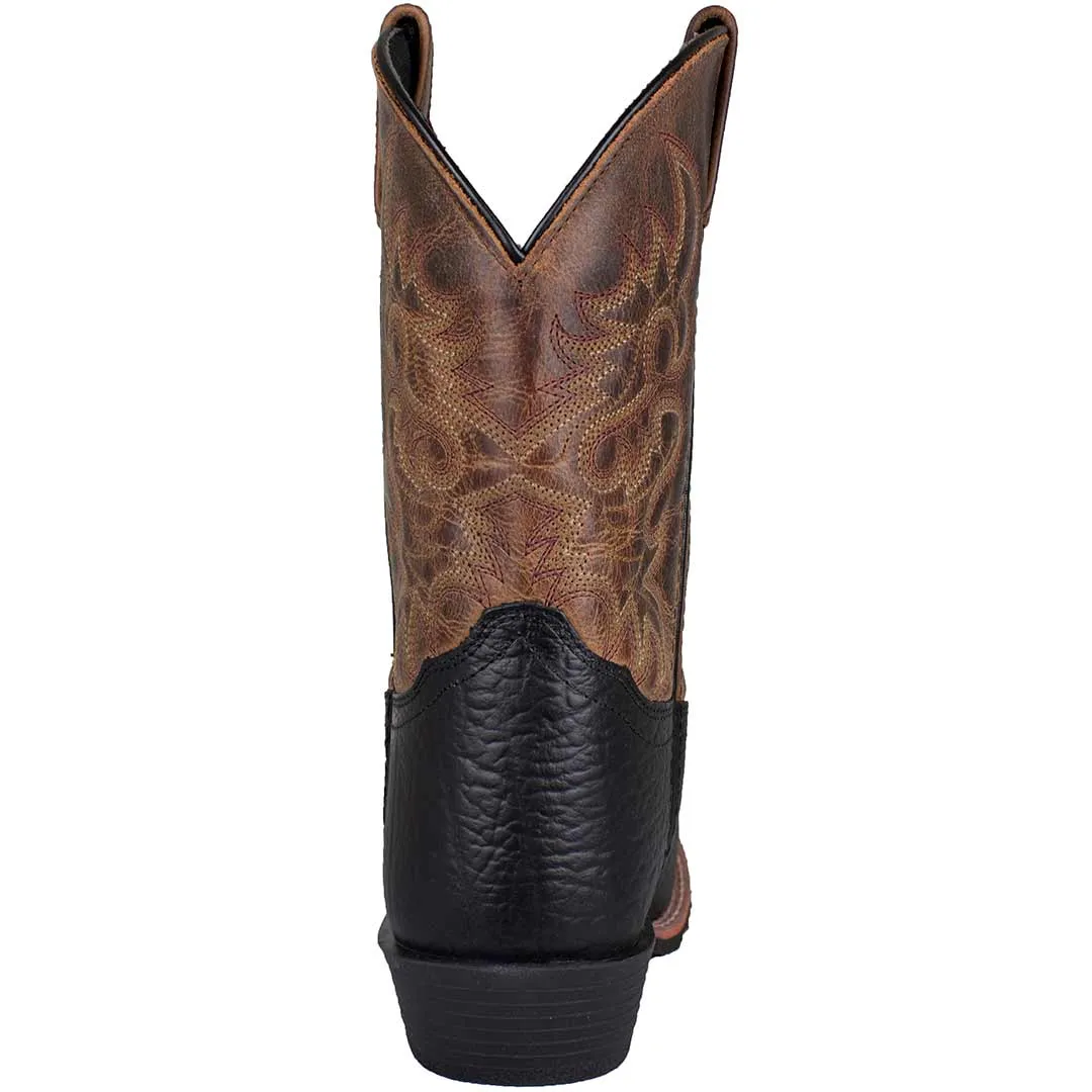 Dan Post Boys' Little River Square Toe Cowboy Boots