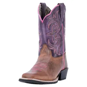 Dan Post Girls' Majesty Square Toe Cowgirl Boots