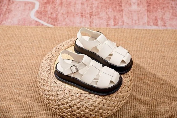 DB110 Women's Casual Shoes - Closed-toe Roman Sandals