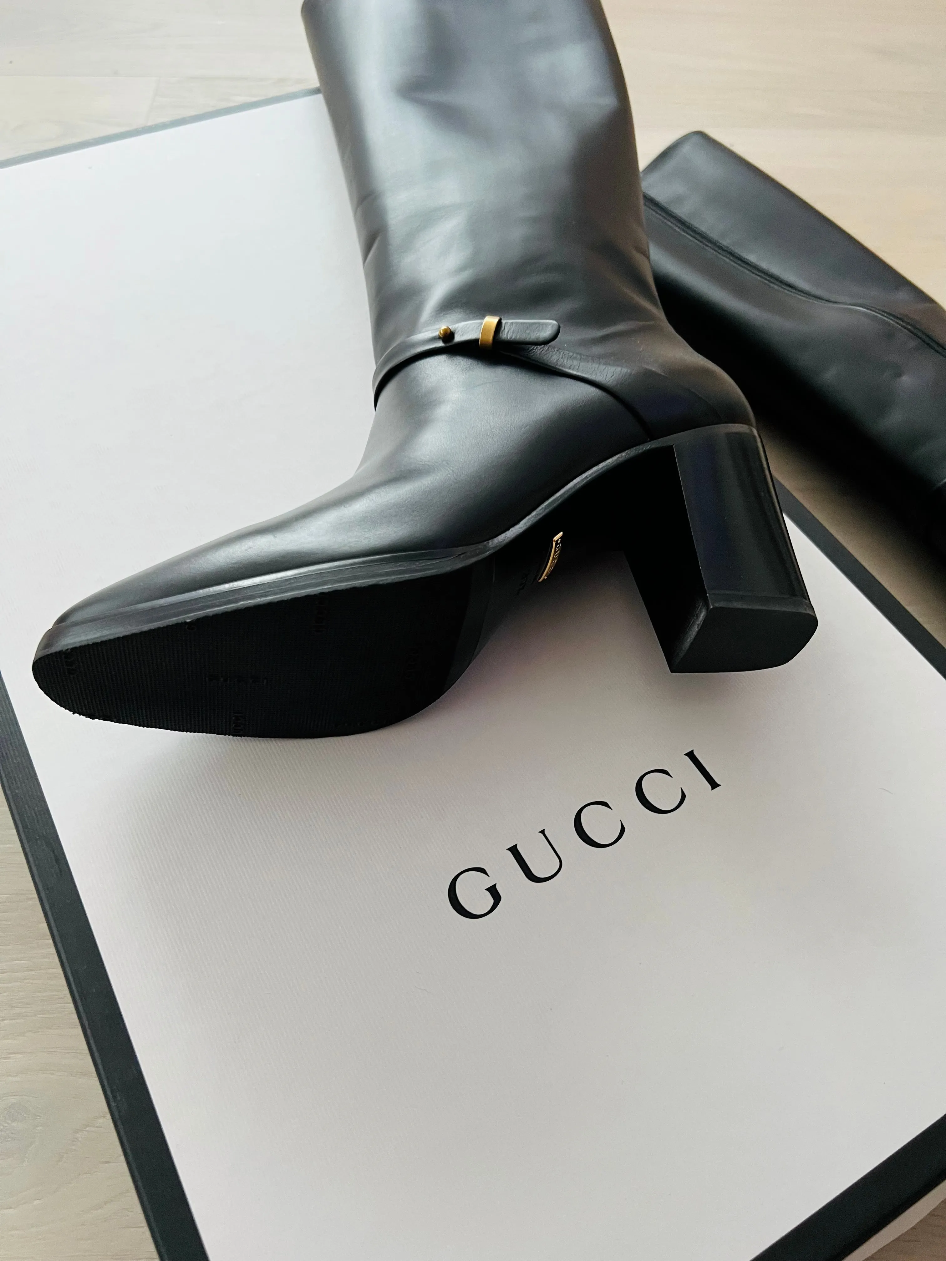 Gucci Tall GG Boots