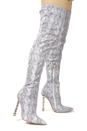 High Voltage Snake Heeled Boots