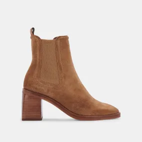 ILIANA BOOTIES DK BROWN SUEDE - re:vita