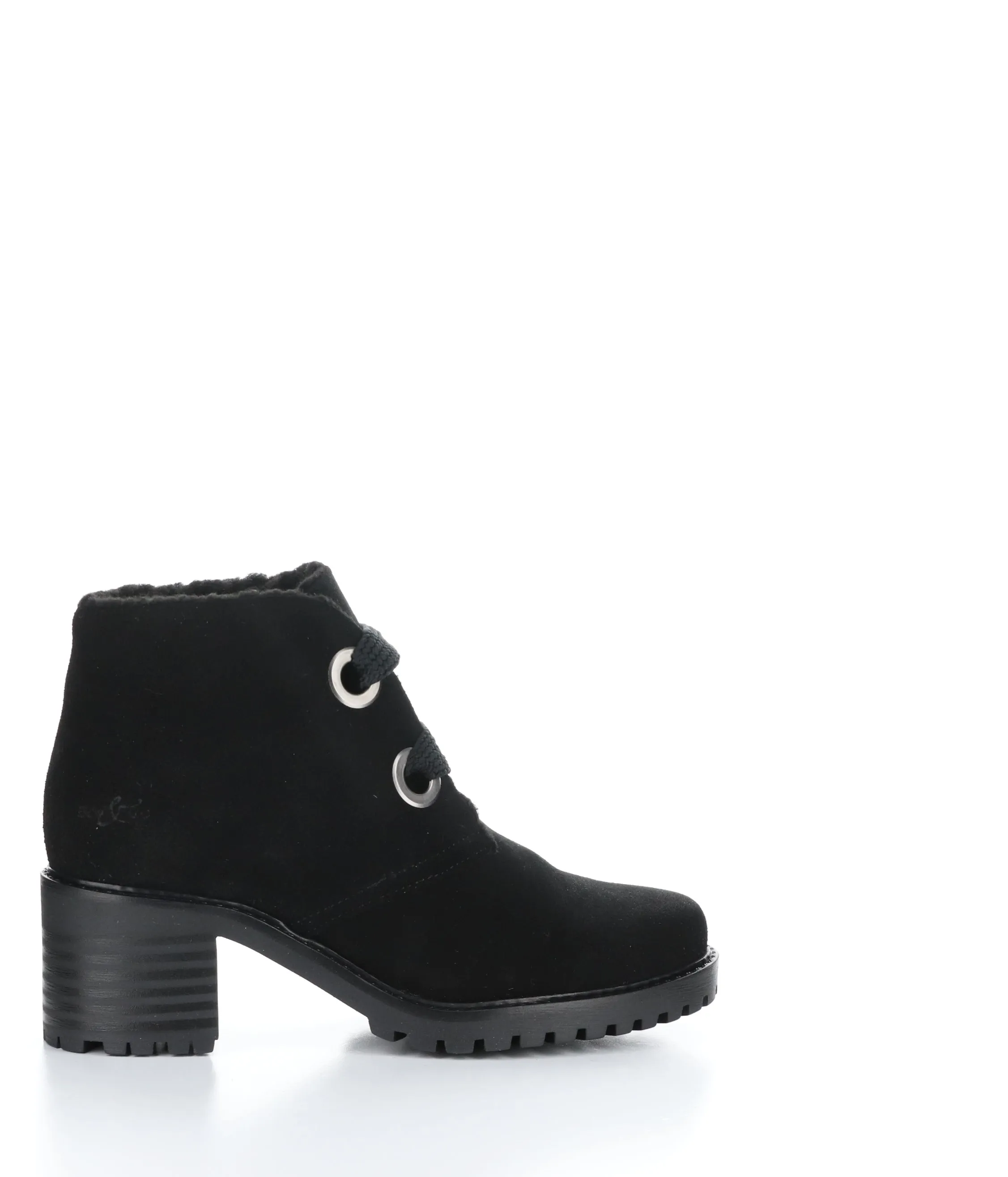 INDEX BLACK Round Toe Boots