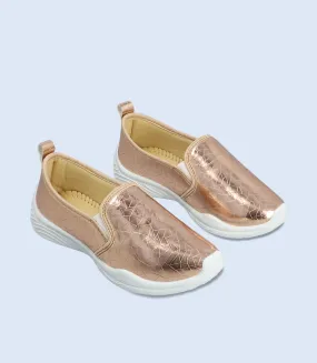 KG0065-CHAMPAGNE-Girls Casual Sneakers