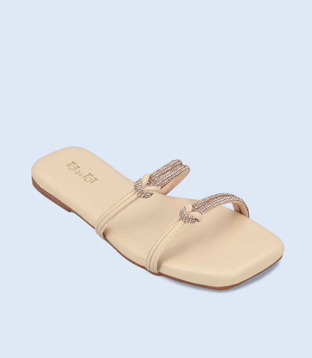 KG0113-BEIGE-Girl Slipper