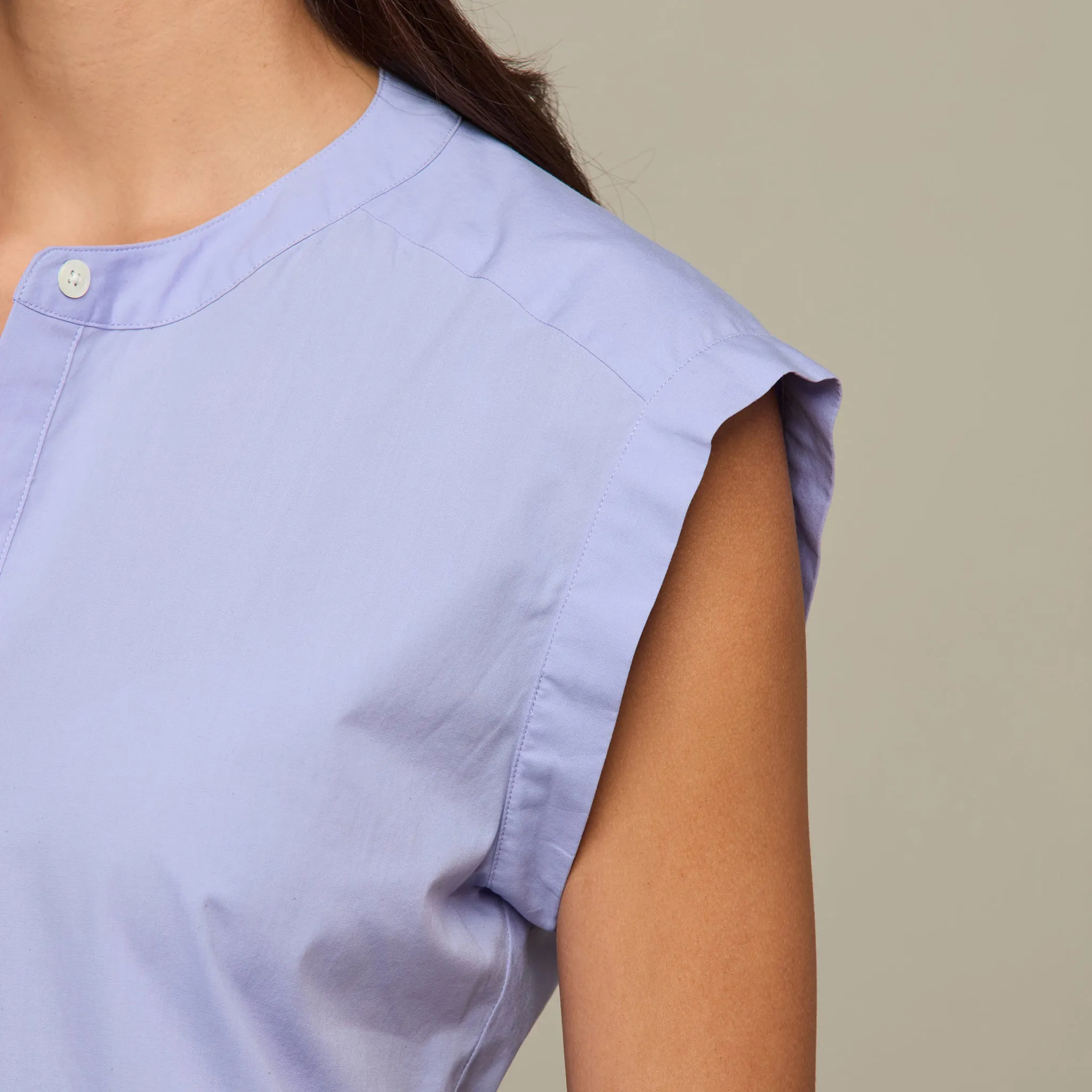 Lachlan Button Dress :: Periwinkle