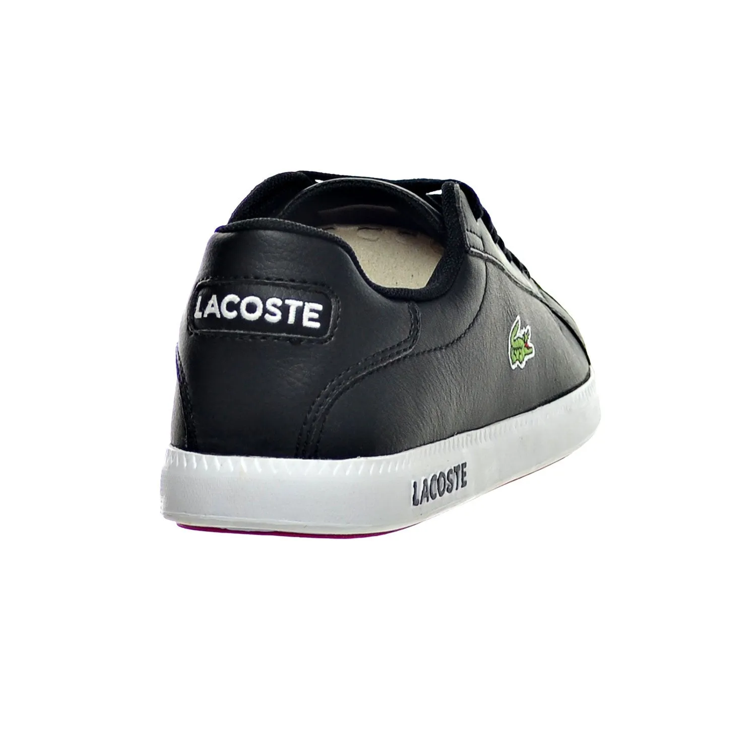 Lacoste Graduate LCR3 SPM Leather/Synthetic Men's Shoe Black/White