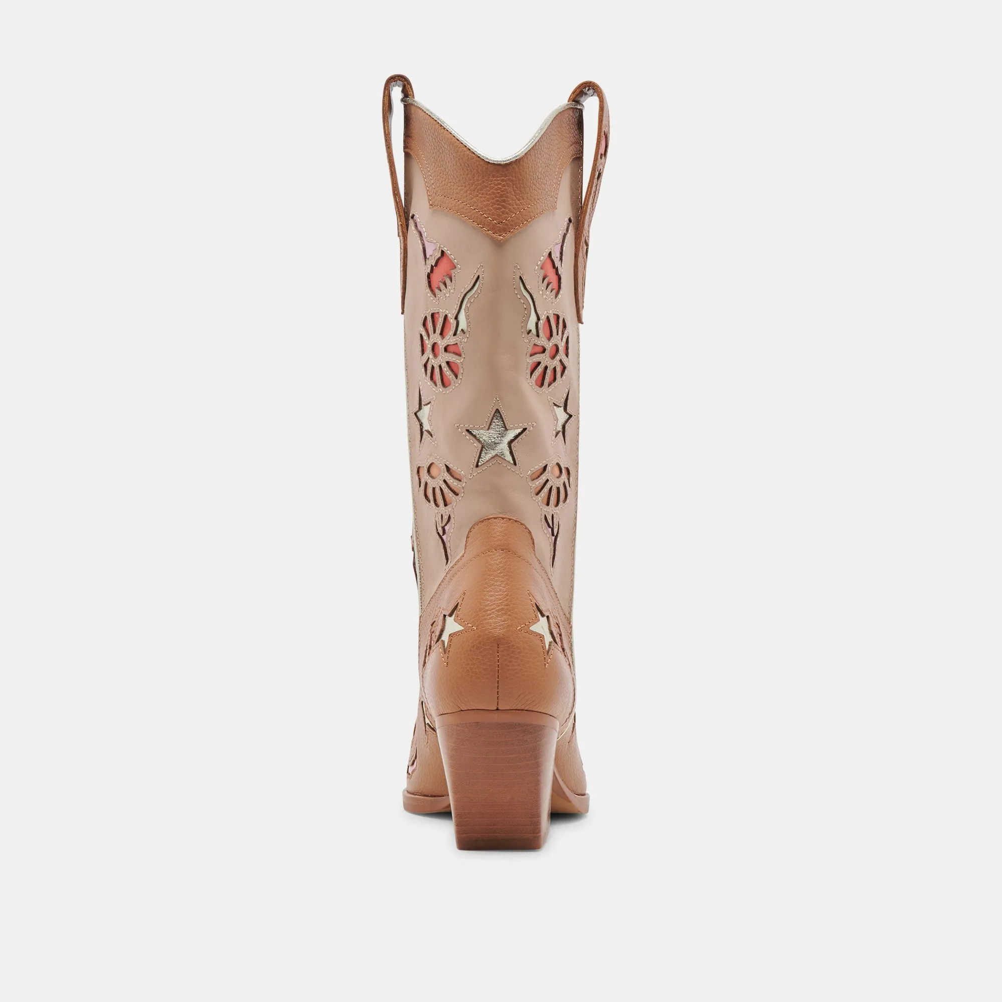 LASSIE BOOTS TAN MULTI LEATHER