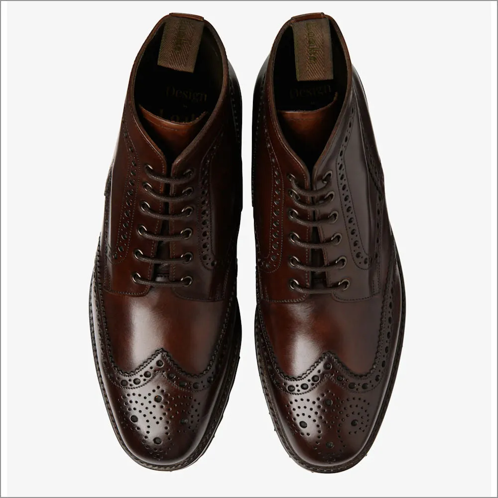 Loake Pegasus Dark Brown Waxed Leather Boot*