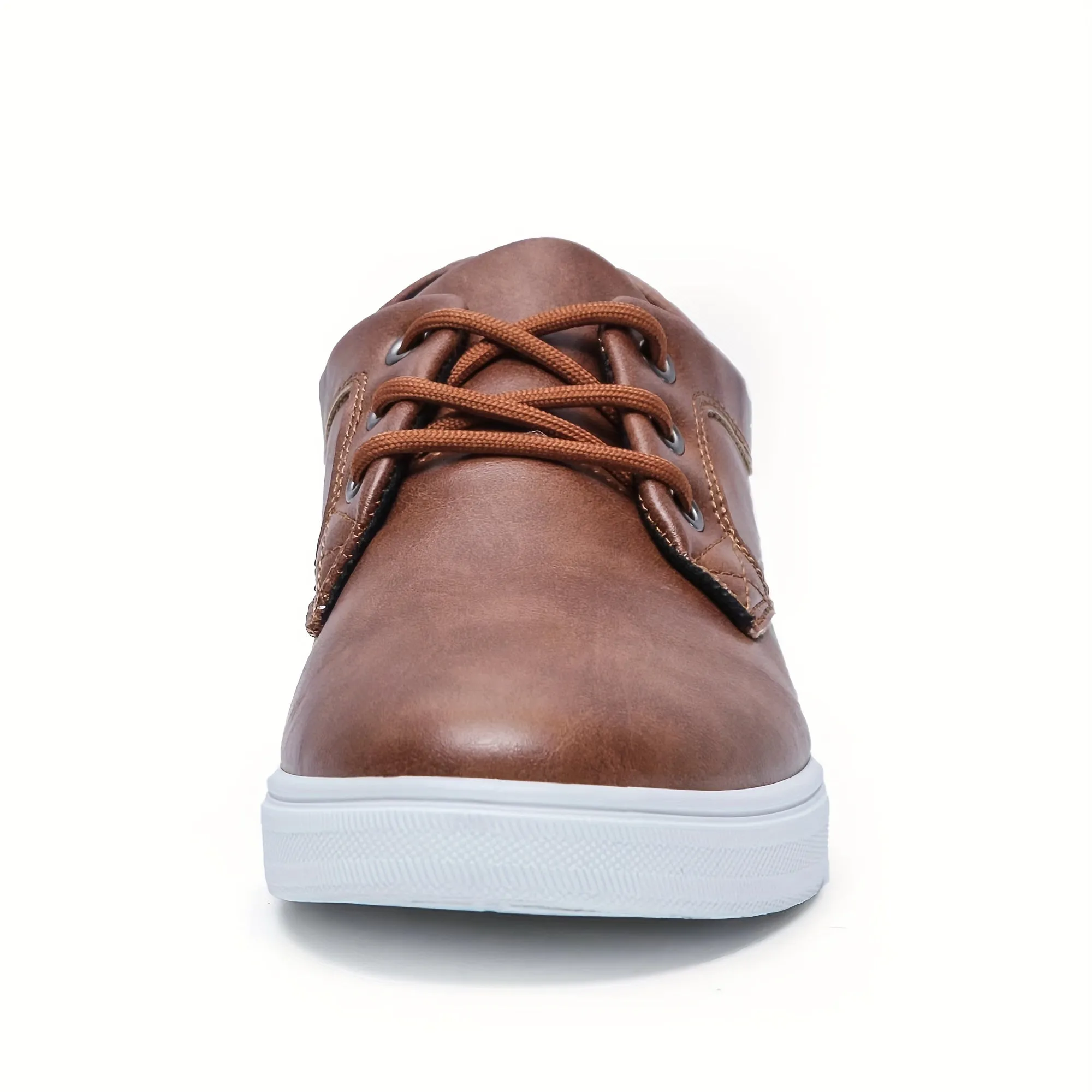 Modern Men's PU Leather Skate Shoes: Durable Design, Breathable Comfort, Enhanced Traction