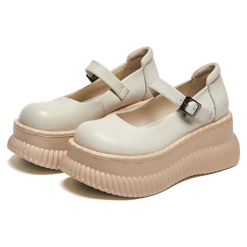 OCS6863 Women's Casual Shoes: Wedges Heels with Thick Sole