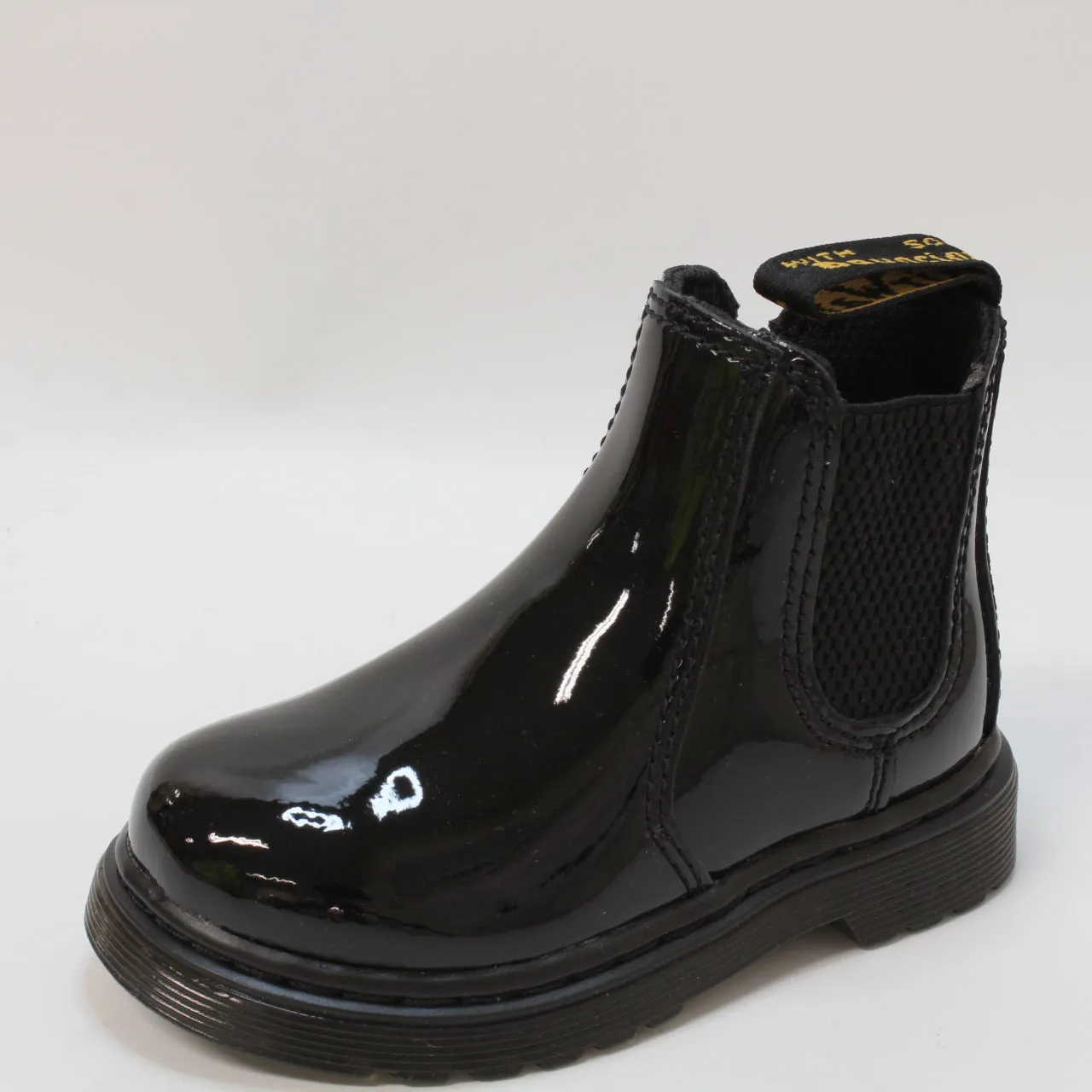 Odd Sizes - Kids Dr. Martens 2976 Toddlers Black Patent - UK Sizes Right 6 Infant/ Left 5 Infant