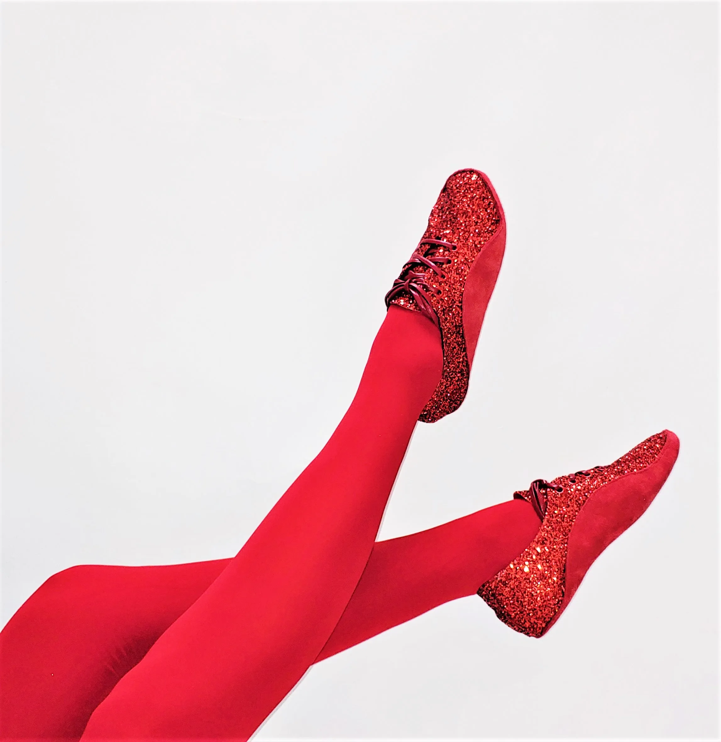 SAMPLE SALE - Red Glitter Dorothy Tightrope Shoes UK 4.5 /US 7