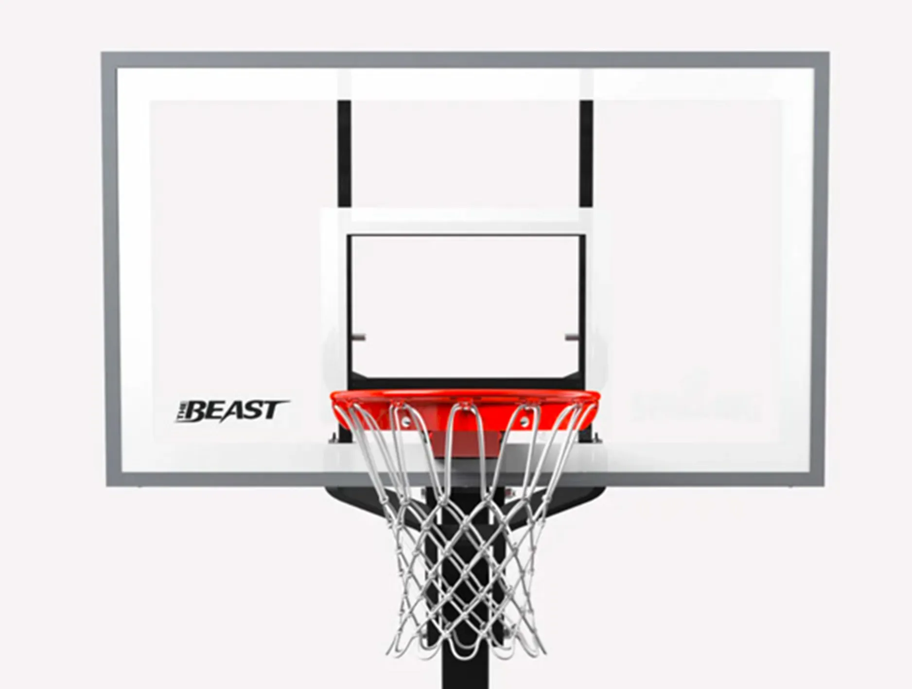 Spalding 60 Inch Stealth Beast Blackout Basketball System (Fully Assembled  Ex-display) <br> AA7B1998