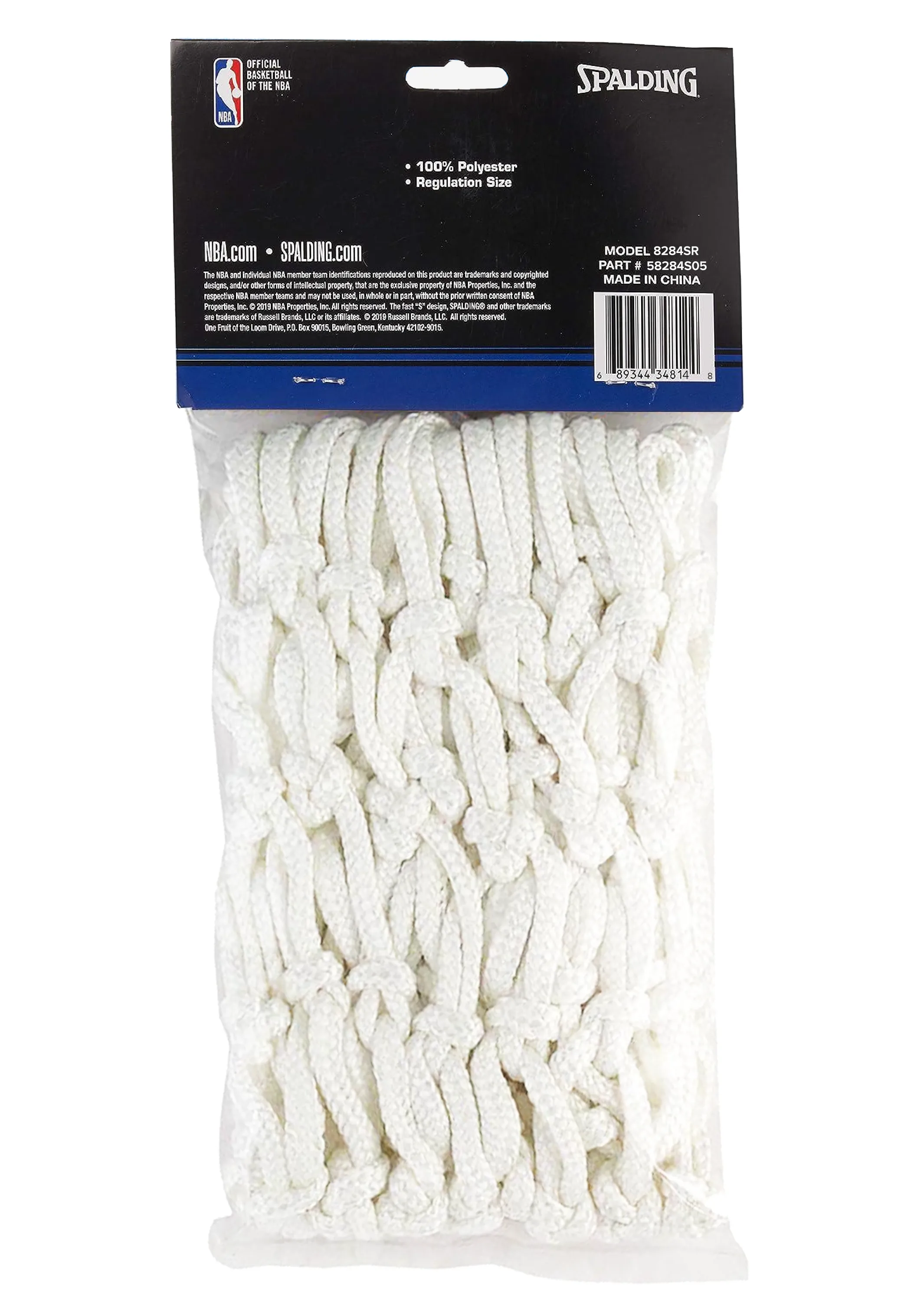 SPALDING ALL WEATHER BASKETBALL NET WHITE <br> 8284SR