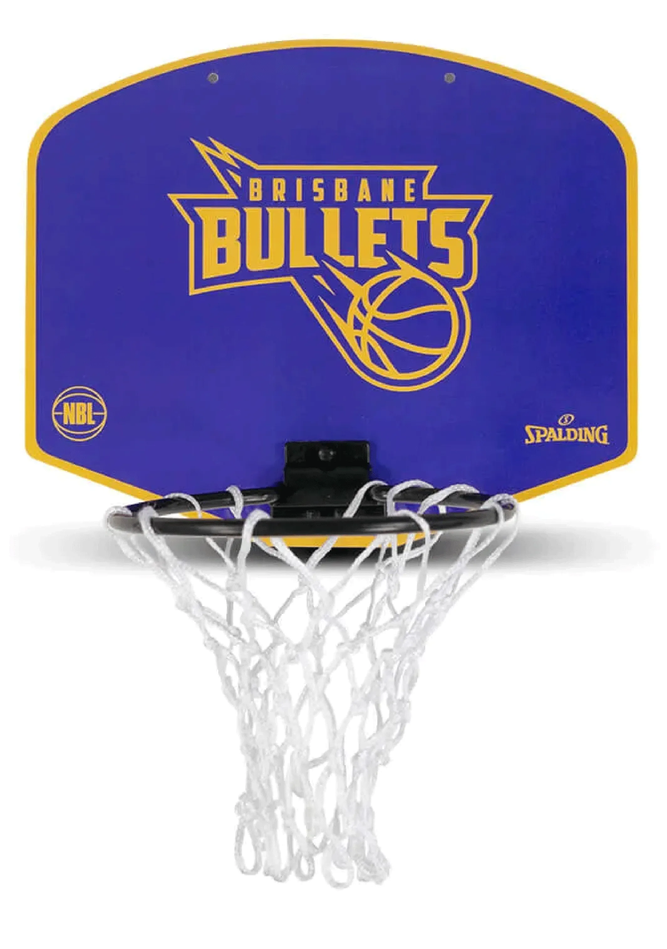 Spalding NBL Team Micro Mini Backboard Brisbane Bullets <BR> 5001/NBL/BRI