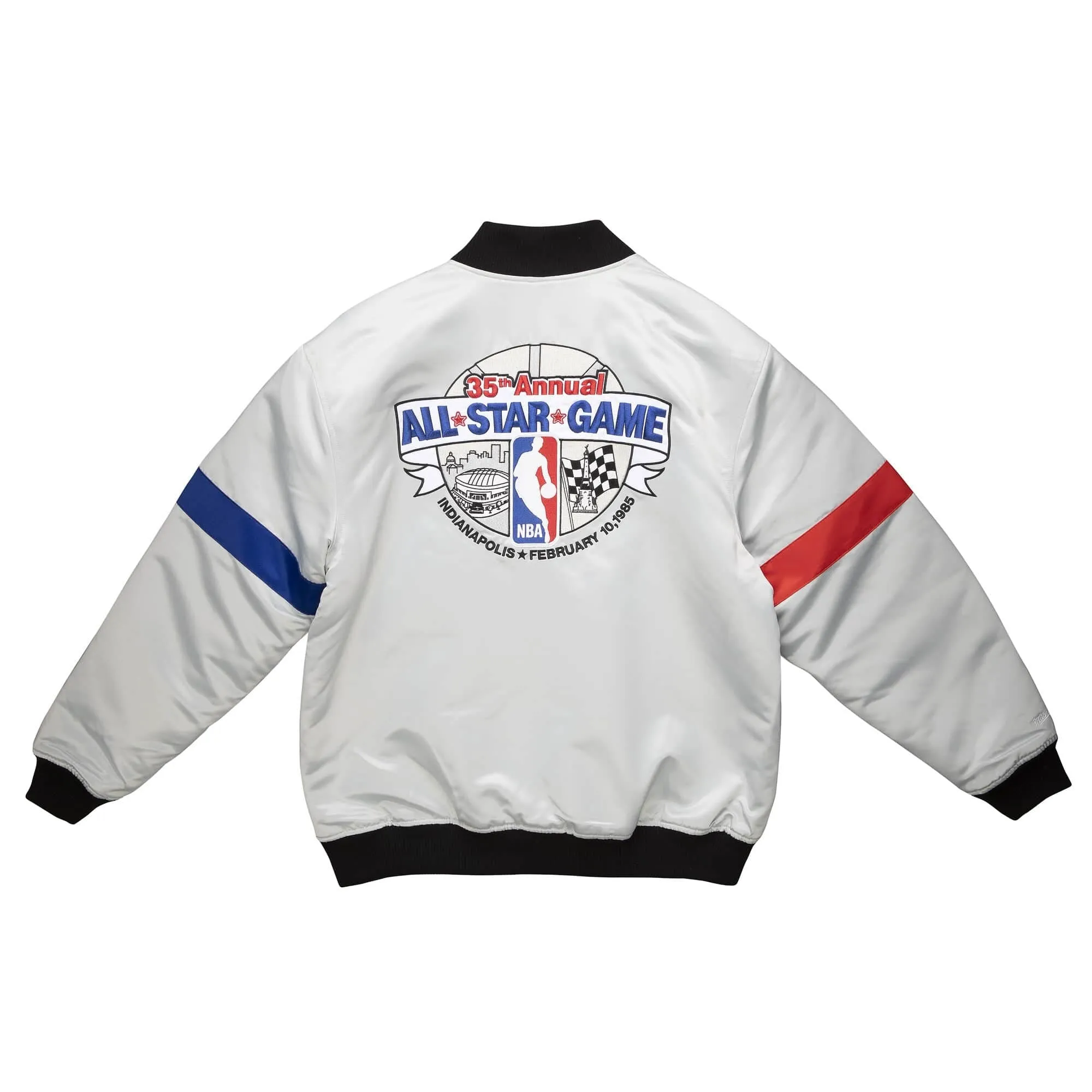 [STJKAJ19062-ASGSILV] All Star Heavyweight Satin Men's Jacket