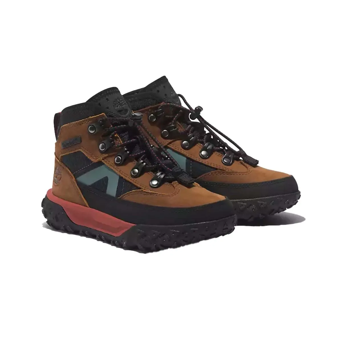 Timberland GS (Grade School) GreenStride Motion 6 Mid Rust Nubuck Waterproof