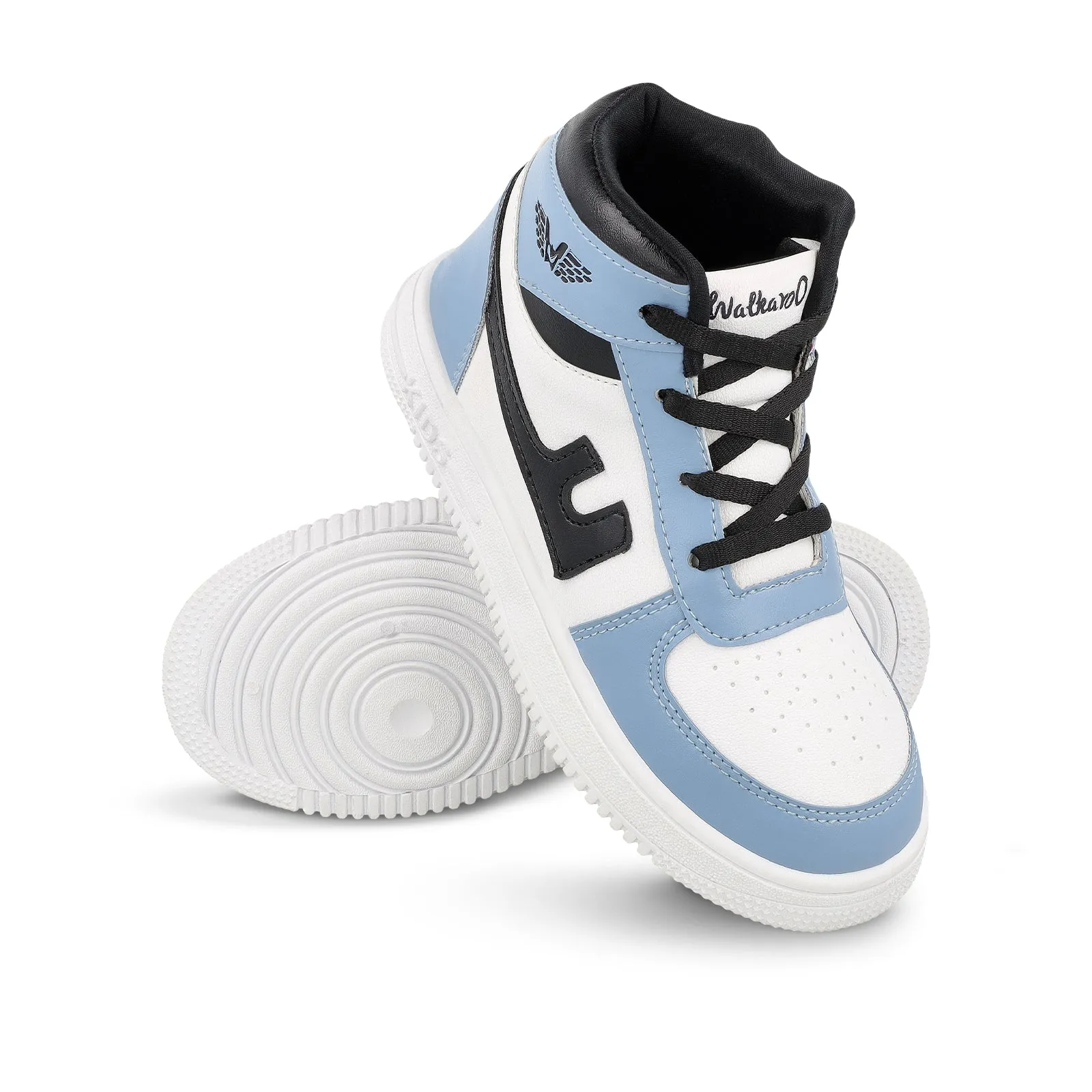 Walkaroo Kids Shoes - WK380 White Blue