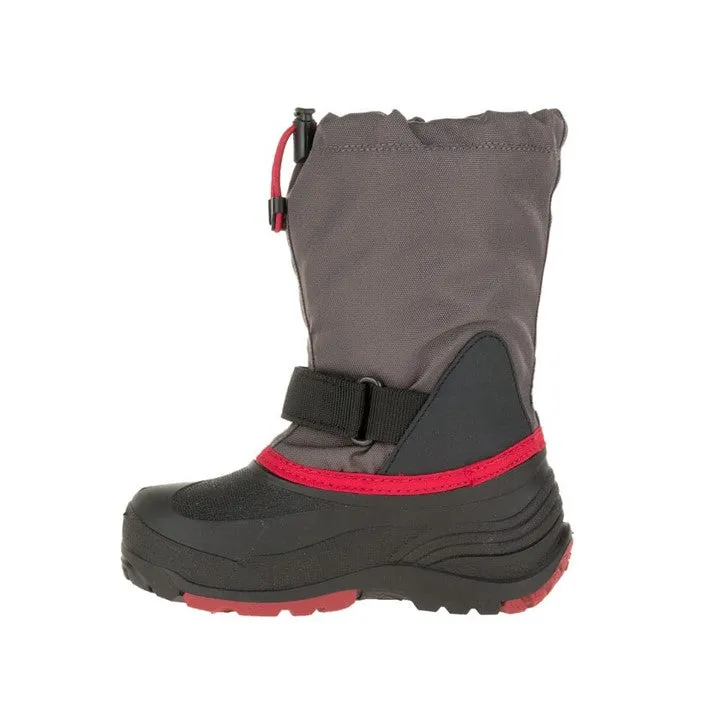 Waterbug5 Kid's Snow Boot - Charcoal/Red