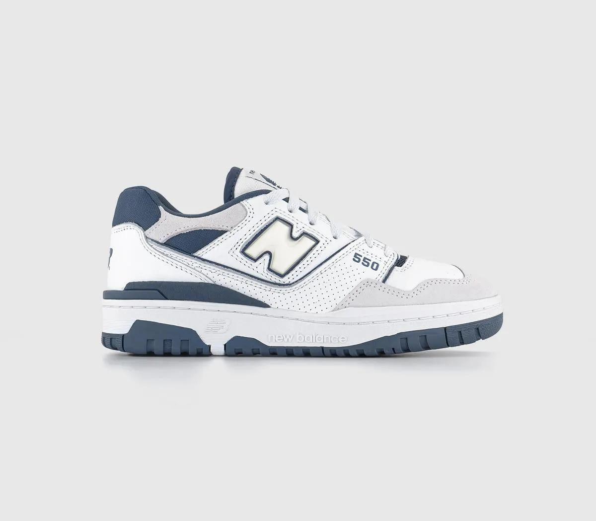 Womens New Balance BB550 White Navy OffWhite Trainers