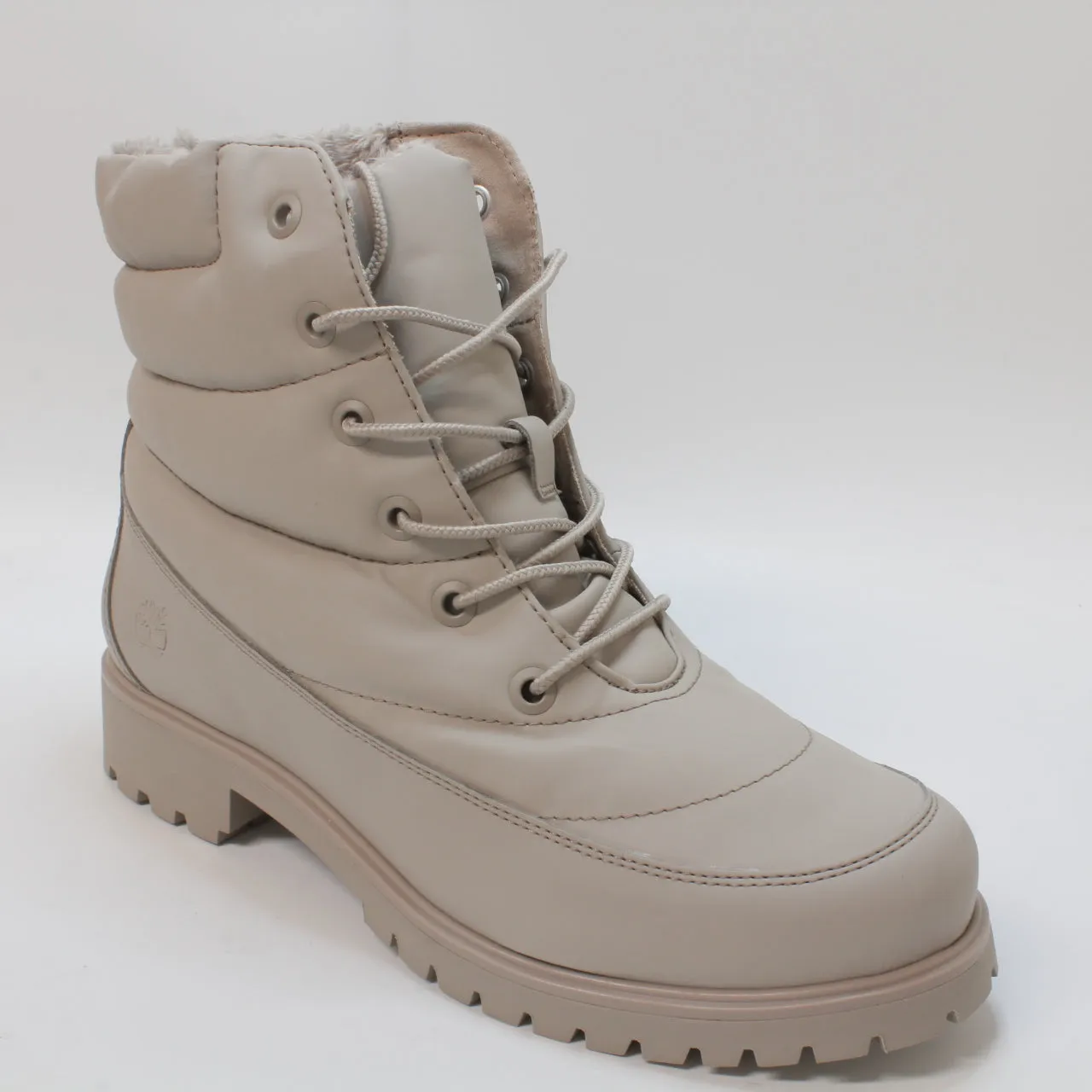 Womens Timberland Lyonsdale Puffer Boots Pure Cashmere Uk Size 8.5