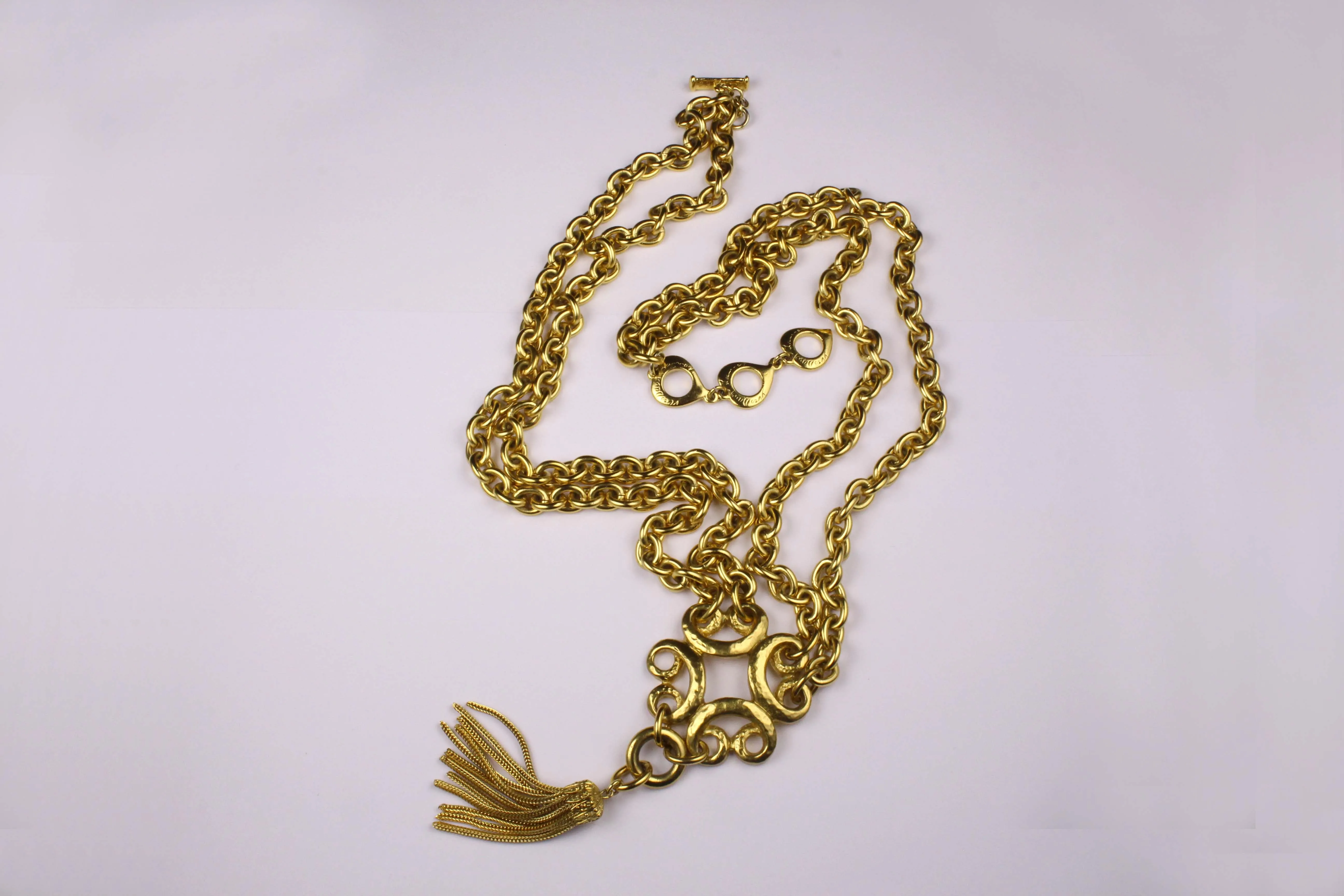 YVES SAINT LAURENT arabesque style necklace