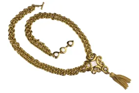 YVES SAINT LAURENT arabesque style necklace