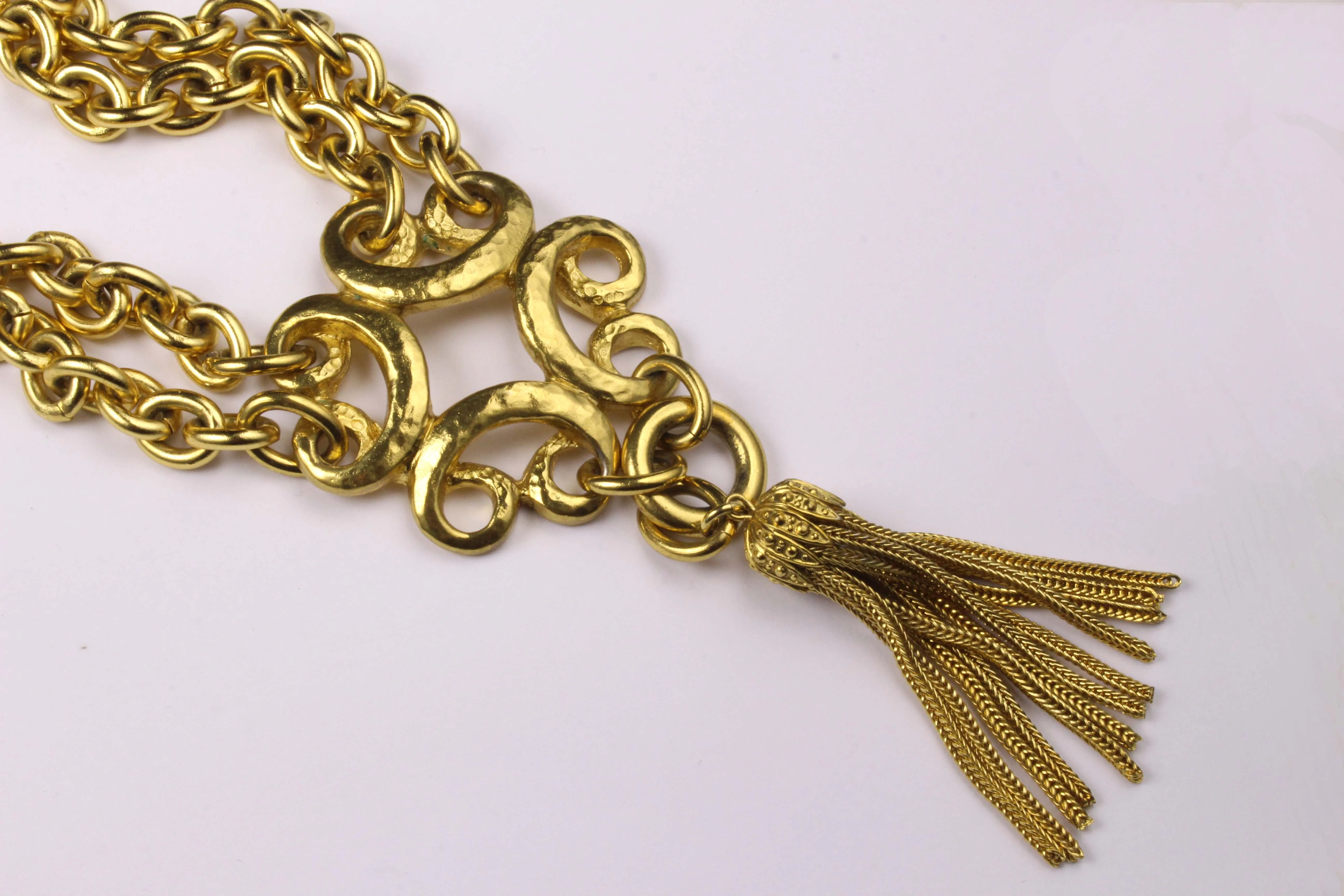 YVES SAINT LAURENT arabesque style necklace